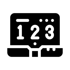 elearning glyph icon