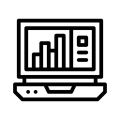 analysis services line icon