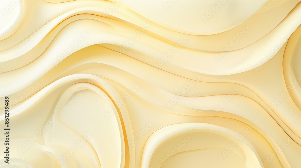 Poster light yellow background with abstract triangles