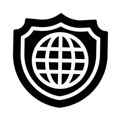 internet security glyph icon