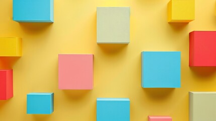 Fototapeta premium Light yellow background with star patterns