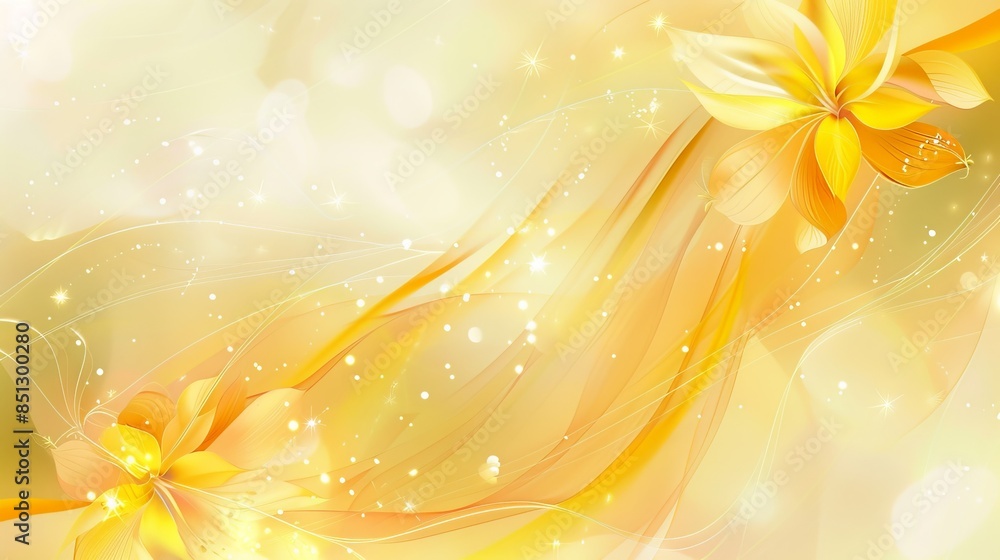 Aufkleber light yellow background with swirl patterns