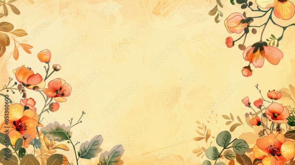 Poster light yellow background with color gradient
