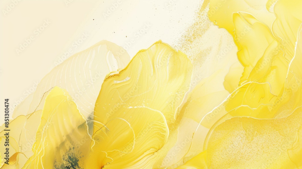 Aufkleber light yellow background with hexagon patterns
