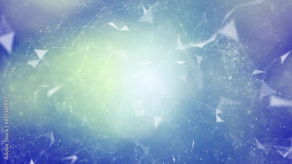 Poster loop bright abstract digital technology shapes copy space animation background.
