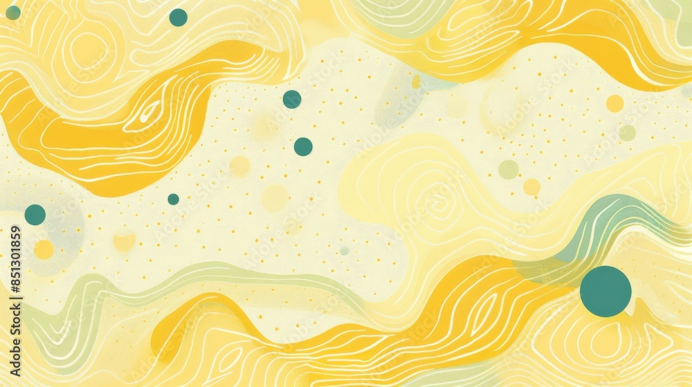 Aufkleber light yellow background with tech patterns