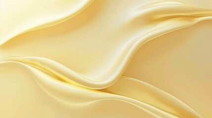Fototapeta premium Light yellow background with wave-like lines