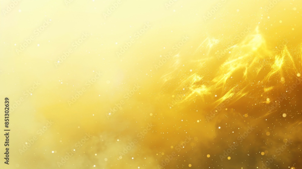 Poster light yellow background with swirl patterns