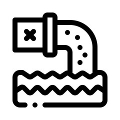 toxic waste line icon