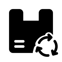 eco bag glyph icon