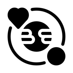 earth day glyph icon