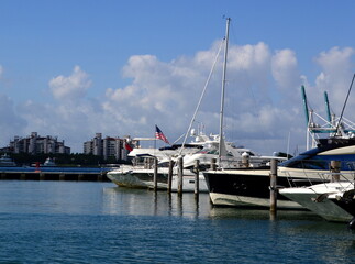 Marina in Miami South Beach, Florida