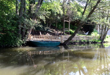 Landscape at the River Ilm in the Village Buchfahrt, Thuringia