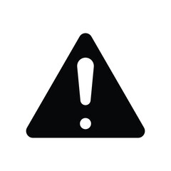 exclamation icon vector template design flat and simple