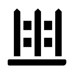 fence glyph icon