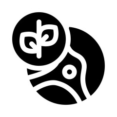 earth day glyph icon