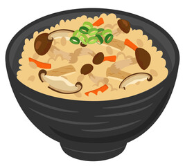 食事_炊き込みご飯_かやくご飯