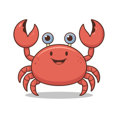 Cute cartoon crab