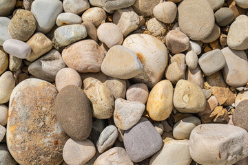 collection of ornamental rocks used for decoration