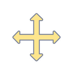 Obraz premium Cross vector icon
