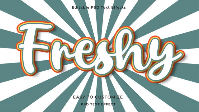 Freshy Text Style Effect