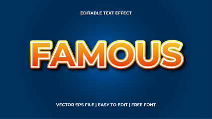 Editable custom 3D bold text effect template