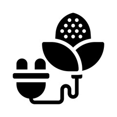 bioenergy glyph icon