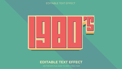 1980's editable text effect