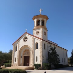 Fototapeta premium Exterior Architecture of the Christian Church