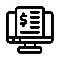 invoices line icon