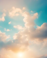Obraz premium Sunshine clouds sky