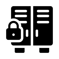 locker glyph icon