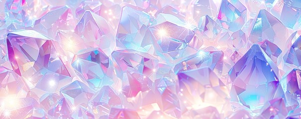 パステルブルーと紫の宝石の背景