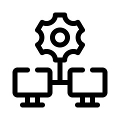 infrastructure line icon