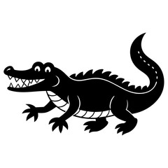 crocodile isolated on white