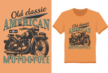 Motorcycle typography, t-shirt design, vectors.