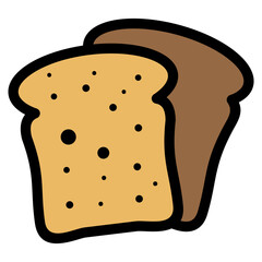 French Toast Icon Element For Design