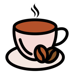 Coffee Icon Element For Design