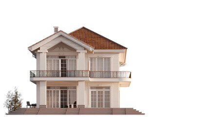 house for sale on isolate white background