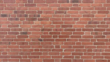 Orange red old brick wall background