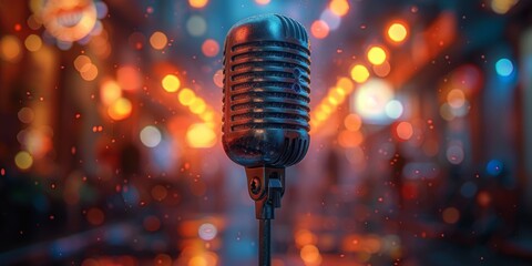 a modern podcast background that is hyperrealistic