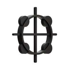3D Black Chemical Icon