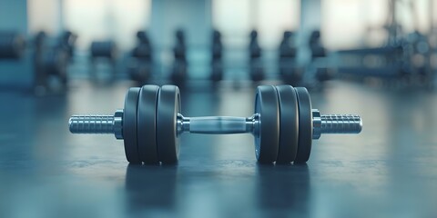 Modern gym dumbbells symbolize fitness strength training and healthy lifestyle. Concept Fitness, Strength Training, Healthy Lifestyle, Gym Equipment, Dumbbells