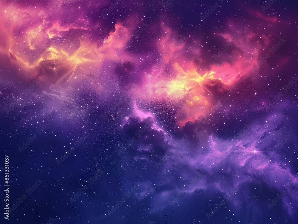 Wall mural colorful space galaxy cloud nebula. stary night cosmos. universe science astronomy. supernova backgr