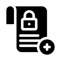 data security glyph icon