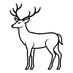 Fototapeta premium deer silhouette vector