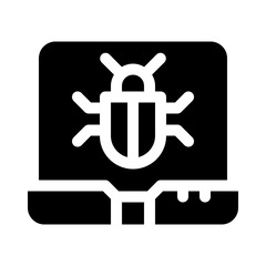 bug glyph icon