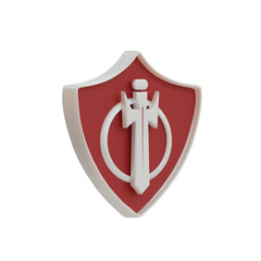 3D RPG Shield Icon