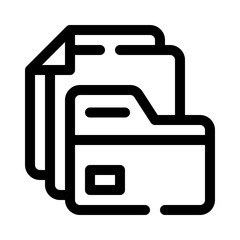documents line icon