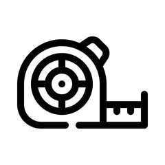 measuring tape line icon